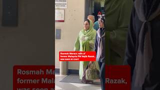 Rosmah Mansor seen at Malaysian courts as Najib seeks to serve remaining sentence under house arrest [upl. by Klarrisa187]