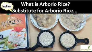 What is Arborio Rice  Indian Substitute for Arborio Rice  अरबोरिओ राइस  Everyday LIfe 53 [upl. by Eneleahs]