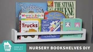 Nursery Bookshelves  DIY [upl. by Edrahc]