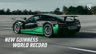 Bending Physics Nevera sets new Guinness World Records™ Title – 27574 kmh in reverse [upl. by Sergei804]