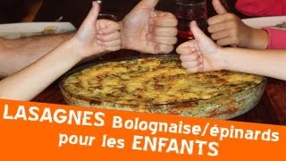 Recette lasagnes aux épinards maison [upl. by Norrej]