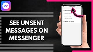 How To See Unsent Messages On Messenger [upl. by Kalil570]