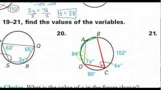 Day 06 HW  Inscribed Angles and Polygons Arcs [upl. by Grady869]