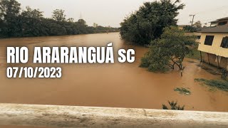 SITUAÇÃO do RIO Araranguá por conta da CHUVA que não PARA [upl. by Mosenthal321]