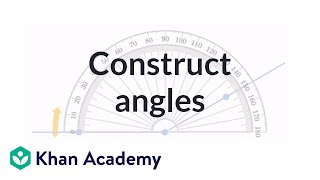 Constructing angles  Geometry  4th grade  Khan Academy [upl. by Redmund]