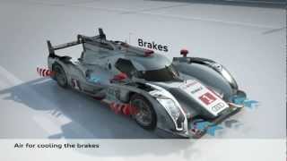 How It Works Audi R18 etron Quattro Hybrid  animation [upl. by Sueddaht]