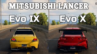 NFS Unbound LANCER EVO IX vs LANCER EVO X  WHICH IS FASTEST Drag Race [upl. by Ahteral67]