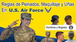 🫡 Reglas de Peinados y Apariencia en Air Force para Hombres y Mujeres  Melanies Fashion Room [upl. by Navak]