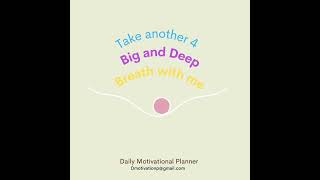 4 Min Breathing Practice  Daily Motivational Planner [upl. by Atisor860]