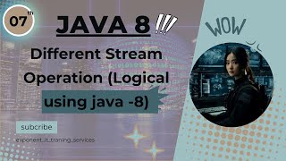 Java 8  07th  Different Stream Operation Logical using java 8 [upl. by Dianne]