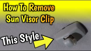 How to Remove the Sun Visor Clip  on Audi A3 A4  Volkswagen Golf 2004 [upl. by Richarda243]