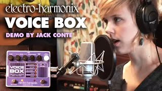 ElectroHarmonix Voice Box Vocal Harmony Machine  Vocoder EHX Pedal Demo by Jack Conte [upl. by Nnylhsa]