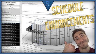 Schedule Enhancements UPGRADES  Revit [upl. by Eiramyma]