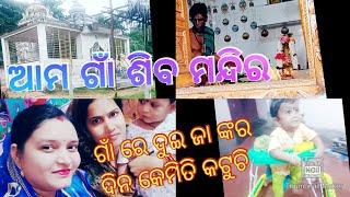 ଆମ ଗାଁ ଶିବ ମନ୍ଦିର ଆସନ୍ତୁ ବୁଲିଯିବା ଦୁଇ ଜା ଙ୍କର ଦିନ କେମିତି କଟିଲାrenubala pradhan daily vlog [upl. by Bowerman]