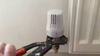 Thermostatic radiator valve stuck in off position [upl. by Rajiv529]