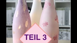 ♥️ Tutorial Stempel TUMBLR Flaschenlampe  LED Lampe selber bauen Lampe selber basteln Stampin up [upl. by Neelasor]