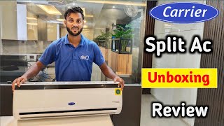 Carrier 15 ton 3 star inverter ac⚡unboxing⚡carrier split ac review [upl. by Ecyrb454]