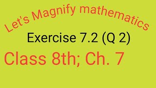 Lets Magnify mathematics class 8th ex 72 Q2 ch 7 Factorisation by rsk maths monitor [upl. by Saire]