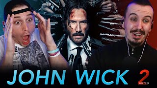 JOHN WICK CHAPTER 2 2017 MOVIE REACTION  First Time Watching [upl. by Yesdnil]