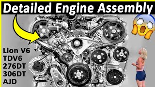 Detailed Engine Assembly  Land Rover 27L TDV6 [upl. by Skippy667]