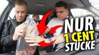 McDonalds PRANK  NUR MIT 1 CENT STÜCKEN BEZAHLEN [upl. by Lauhsoj]