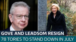 Tory MPs Michael Gove and Andrea Leadsom will not stand at the General Election  ITV News [upl. by Jemine]