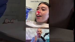 What’s being pulled out from up her nose 🤔 👃 credit vstell on TikTok doctor satisfying [upl. by Ramona573]