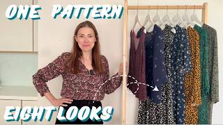 Darling Ranges dress pattern 8 ways A review of the pattern my dresses and blouses  Megan Nielsen [upl. by Culosio]