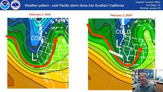 Next 2 Pacific storms to bring significant precipitation to southern California  NWS San Diego [upl. by Guinna]