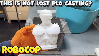 Easy quotLost PLAquot Sand Casting 🏝  Robocop In Aluminium  Ingot Joe 🔥  Molten Metal  Lets Cook👨🏻‍🍳 [upl. by Melany]