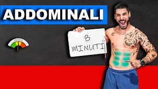 ECCO COME AVERE ADDOMINALI DEFINITI  allenamento in 8 minuti [upl. by Wappes754]