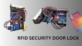 RFID Security Door Lock Project Using Solenoid Lock  RFID Solenoid lock [upl. by Atihana]