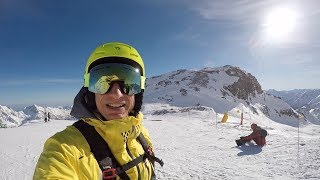 MONTEROSA SKI 2018 4  Pista dei Salati due volte [upl. by Layol]