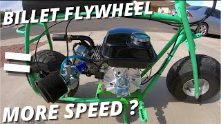 Tillotson 212e gets a billet flywheel and more top speed [upl. by Iadrahc]