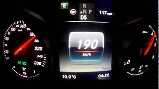 Mercedes c220d 0200kmh Eco vs Sport mode [upl. by Aihsatal]