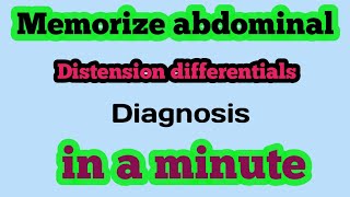 differential diagnosis of abdominal distension [upl. by Iand]