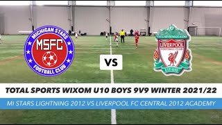 MI Stars Lightning 2012 vs Liverpool FC Central 2012 Academy [upl. by Eerised]