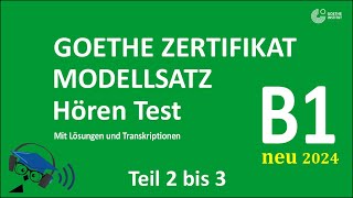 Master the B1 Goethe Listening Exam with Solutions  Prüfung Test B1 Neu 2024 M13 [upl. by Atteragram]