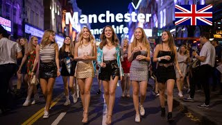 MANCHESTER CITY Nightlife Beautiful girls  Bare legs 4K [upl. by Ameen]