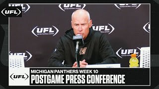 Michigan Panthers Week 10 postgame press conference  United Football League [upl. by Elita]