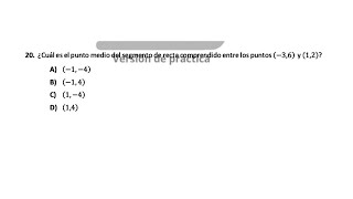 Pregunta 20 Matemáticas Guía EXACER COLBACH 2024 [upl. by Dobbins278]