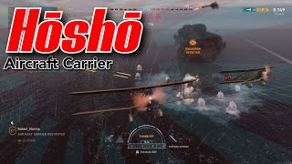 Japanese Aircraft Carrier  Hosho Gameplay  Hosho Planes Attack  World of Warships Legends [upl. by Wennerholn183]