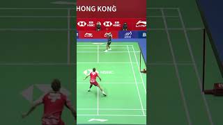 Amazing save from Viktor Axelsen shorts badminton BWF [upl. by Faucher598]