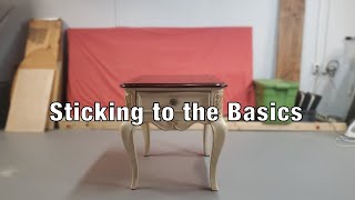 TrashPicked End Table Makeover [upl. by Gresham]