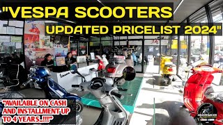 Vespa Scooter Pricelist 2024  IRONMON MOTOVLOG [upl. by Anihtyc201]