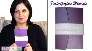 MUSICA – Partecipazioni di nozze fai da te  Tutorial matrimonio  Nozzeggiando [upl. by Hollie]