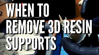 When To Remove 3D Resin Model Supports  Before Or After Curing [upl. by Sirah]