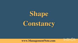 Shape Constancy  Types of Perceptual Constancy [upl. by Anomer]