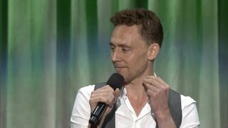 Tom Hiddleston singing The Bare Necessitiesquot at D23 [upl. by Debbi]