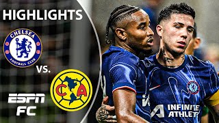 NKUNKU SCORES 🙌 Chelsea vs Club America  Highlights  ESPN FC [upl. by Bone]